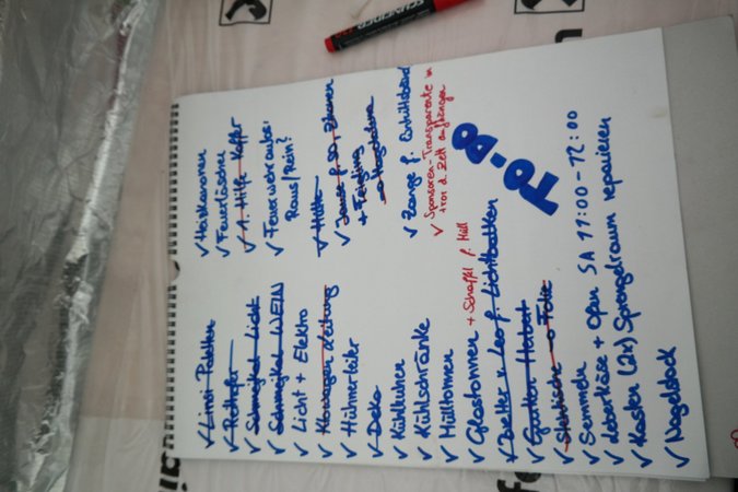 Aufbauarbeiten Frühlingsparty - Lj Kleinzell