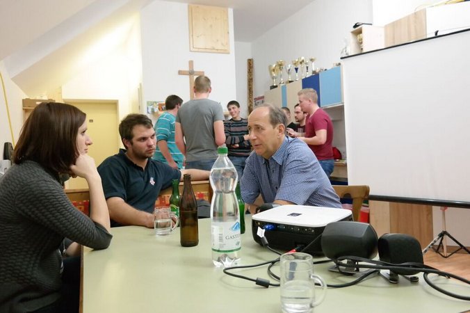 Pizzaessen und Scheckübergabe - LJ Kleinzell