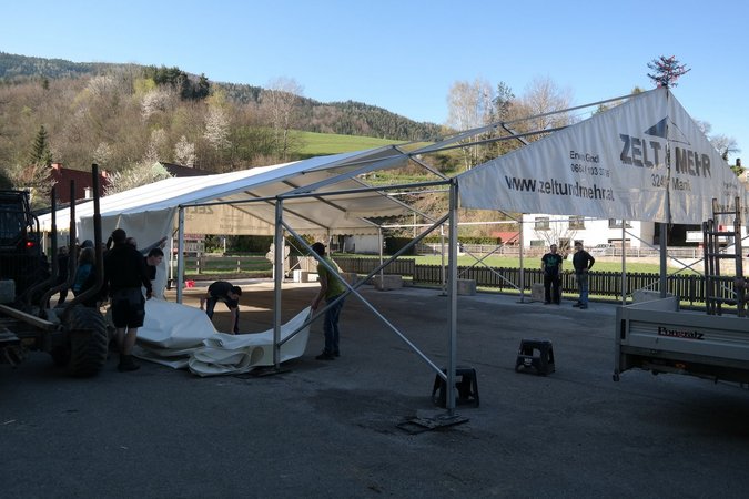 Auf- und Abbau Frühlingsparty - Lj Kleinzell