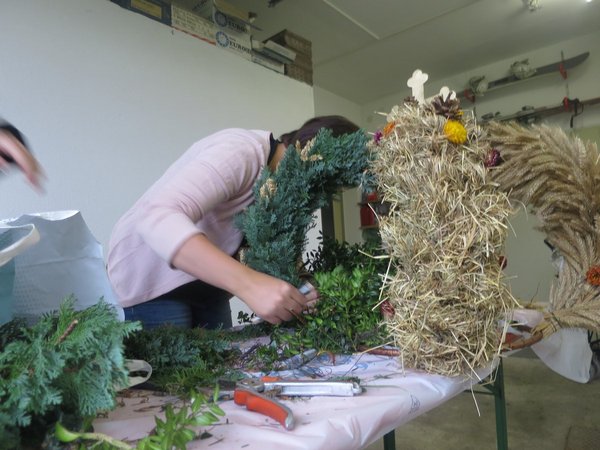 Erntedankkrone binden - Lj St Veit