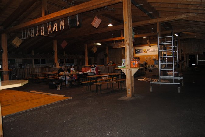 Aufbauarbeiten Simandlball - Lj St. Veit