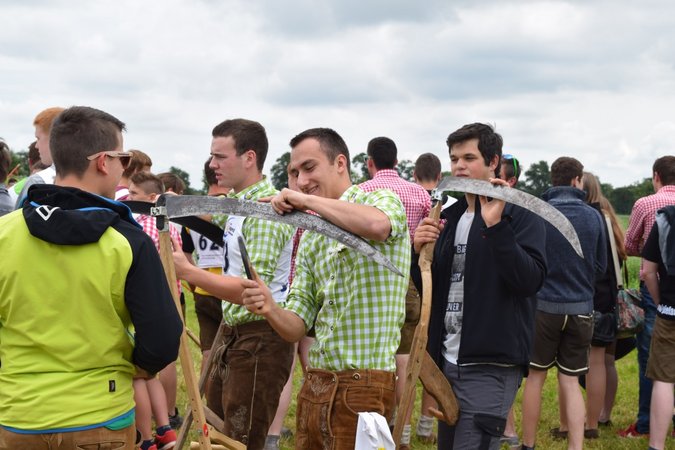 Landesentscheid Sensenmähen